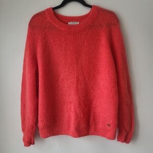 Mat De Misaine Bright Coral Crew Neck Sweater